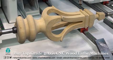 4 axis wood lathe machine